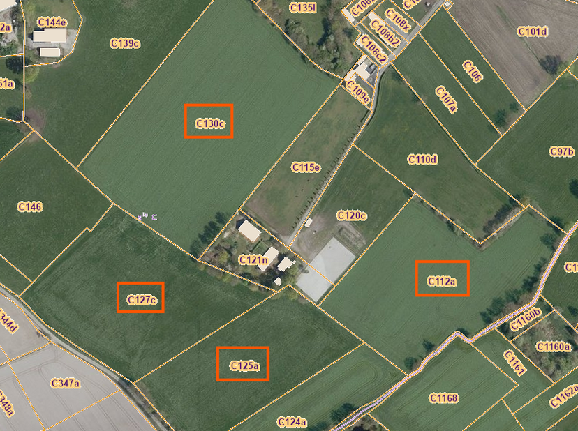 LANDBOUWGRONDEN TE KAULILLE (BOCHOLT) - KAVEL 3 - GEMEENTE BOCHOLT- derde afdeling - Kaulille:<br />
Vier percelen landbouwgrond met alle aanhorighede