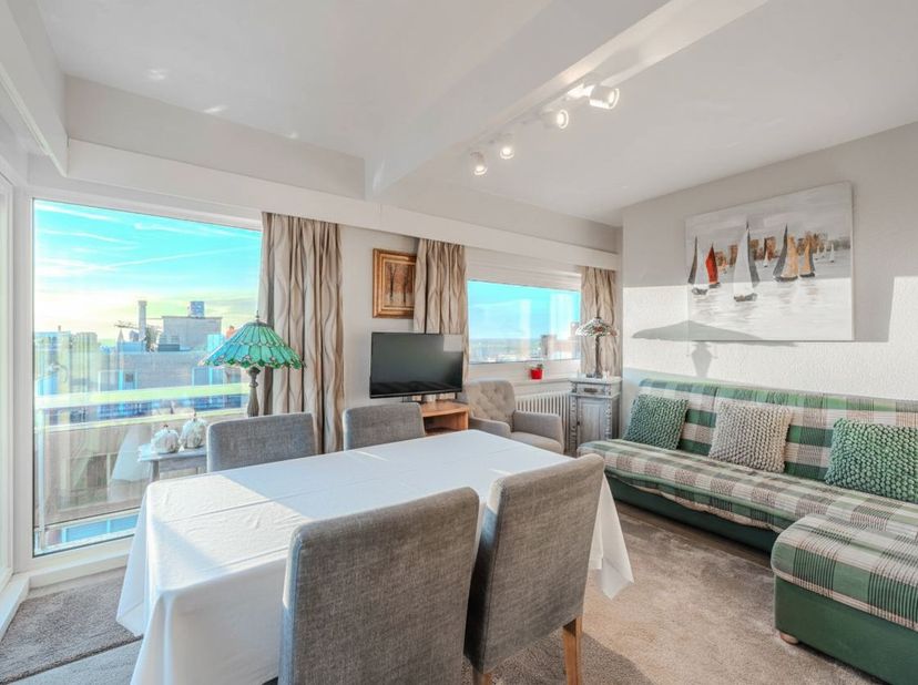 Appartement d'angle ensoleillé dans un emplacement idéal dans la résidence « Melrose », Jean Van Hinsberghstraat 16B à Middelkerke, à proximité des co