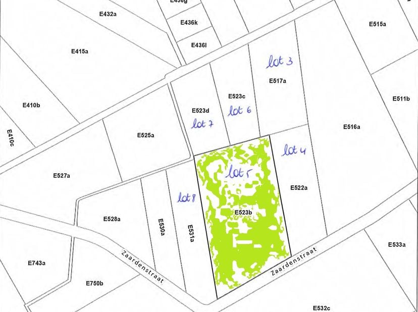 Terrain à vendre à Zaardenstraat,
                    2460 Kasterlee