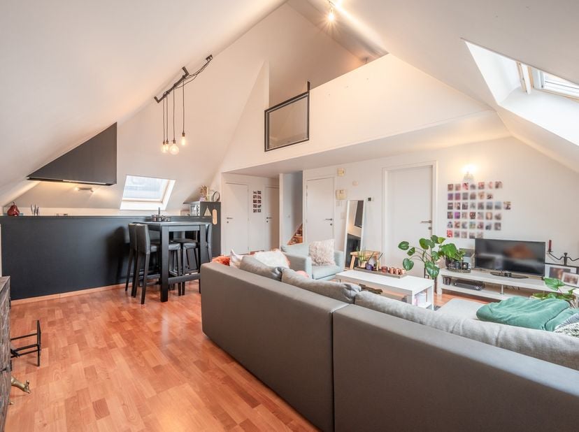 In residentie “De Dekenij”, een karaktervol herenhuis met uitstraling, bevindt zich dit budgetvriendelijke dakappartement in het centrum van Maldegem.