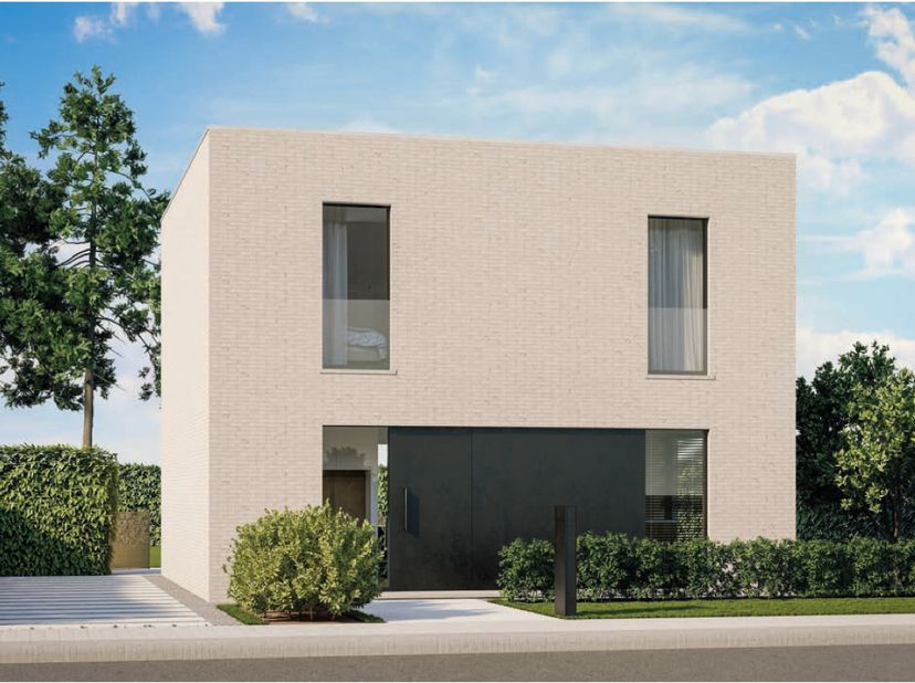 Moderne open bebouwing met drie slaapkamers<br />
<br />
Langs de Ruiseleedsesteenweg in Tielt realiseert All-Bouw deze hedendaagse open bebouwing op