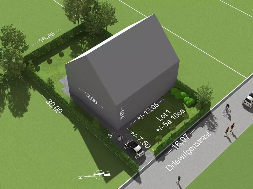 Grond te koop in Driewilgenstraat 34,
                    3071 Erps-Kwerps