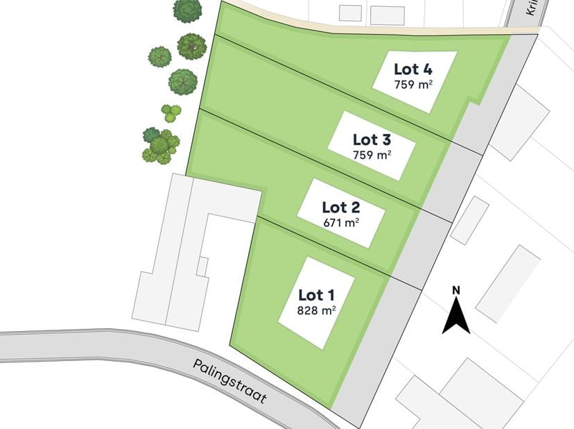 Terrain à vendre à Palingstraat 11,
                    8780 Oostrozebeke