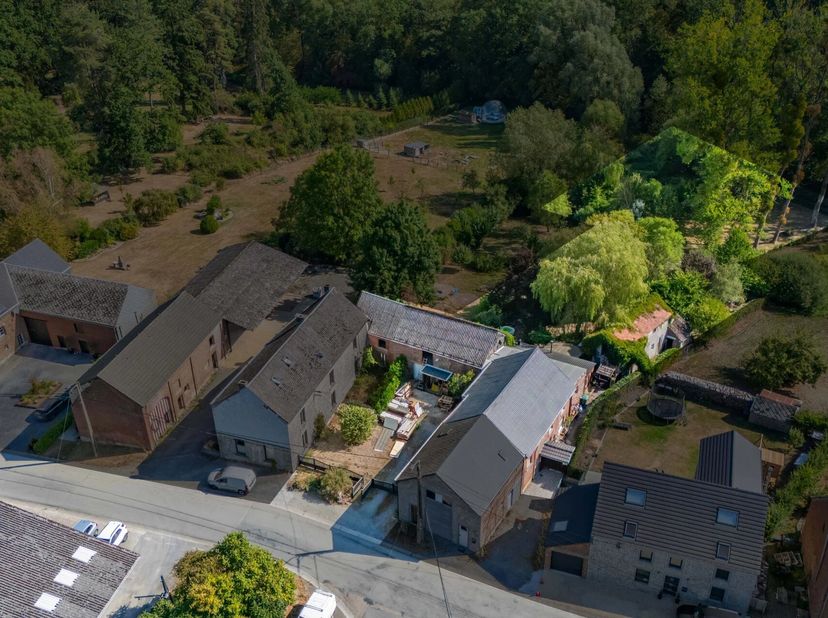 EBimmo biedt u dit charmante en authentieke landhuis met bijgebouwen aan, gelegen in de rust van een klein dorpje op ongeveer 15 minuten van Durbuy en