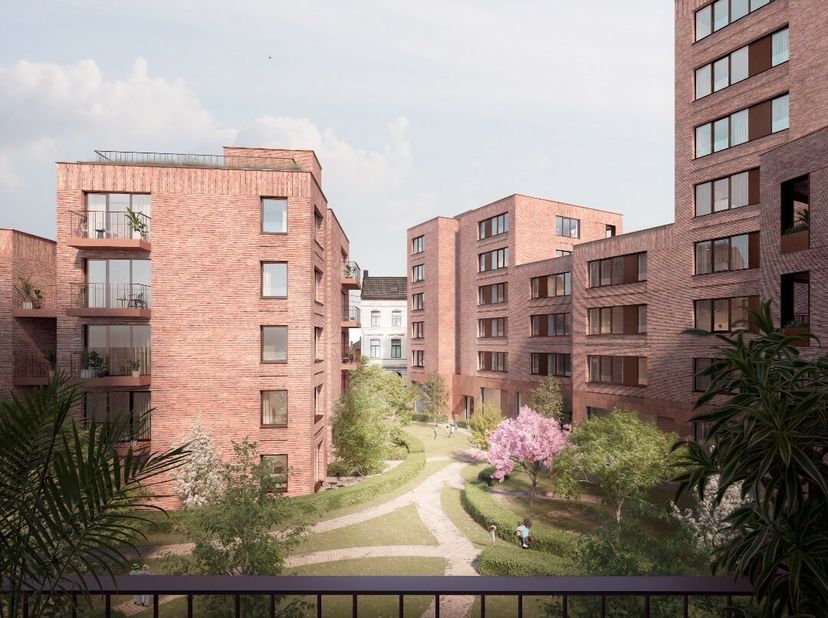 RES. B'HIVE  Dat is futureproof wonen in het groen, op de meest centrale locatie in Hasselt! B'Hive staat symbool voor centraal wonen, urban architect