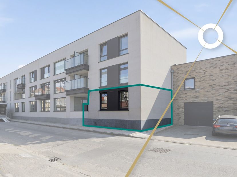 Dit ruime gelijkvloerse appartement met een bewoonbare oppervlakte van 121 m² biedt een aangename en praktische indeling.<br />
<br />
Via de inkomhal