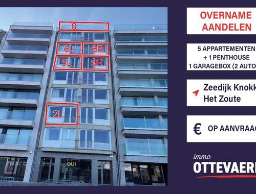                             Immeuble d'appartements à remettre à Knokke
