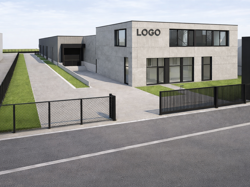 Nieuwbouw bedrijfsgebouw met magazijn, showroom en kantoren – topligging in Kontich<br />
Modern, functioneel en strategisch gelegen: dit gloednieuwe