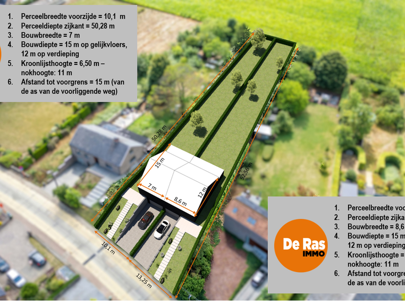 BEKKEVOORT - Prachtige zuidgerichte bouwgrond (7a 51ca) <br />
Deze bouwgrond van 7a51ca (lot 2 + lot 4) bevindt zich in het landelijke Molenbeek-Wers