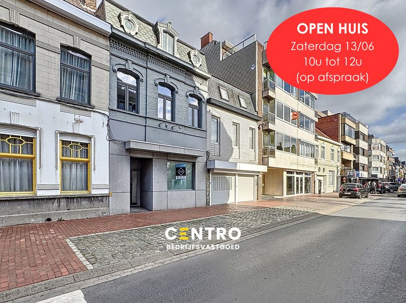 !!OPEN HUIS Zaterdag 13/06 10u - 12u!!<br />
<br />
Centraal gelegen kantoorruimte met mogelijkheid tot ruime garage aan zeer SCHERPE PRIJS!<br />
<br