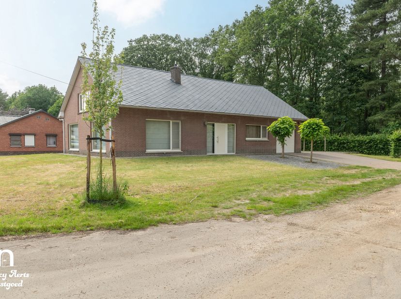 Op een uitzonderlijk rustige locatie in Beverlo, pal aan de bosrand, bevindt zich deze verzorgde gezinswoning. Hier woon je in alle rust, omgeven door