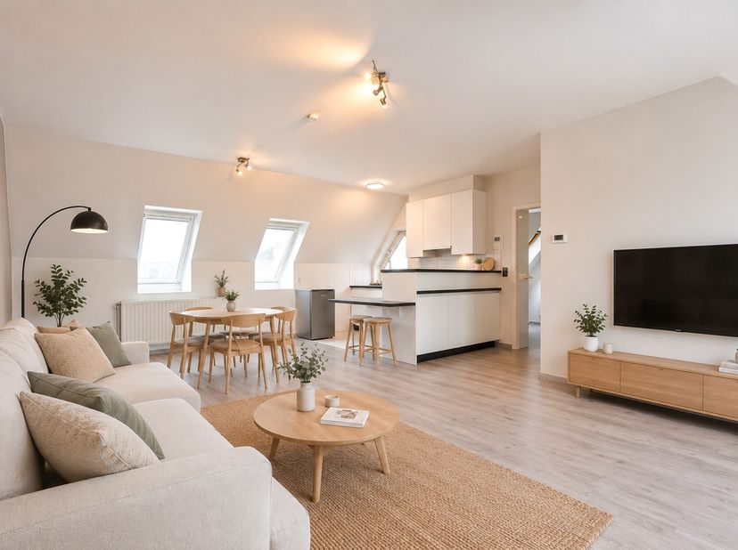 In het centrum van Veurne bevindt zich dit aangename instapklare dakappartement van 61 m², perfect voor wie comfortabel en centraal wil wonen. De vele