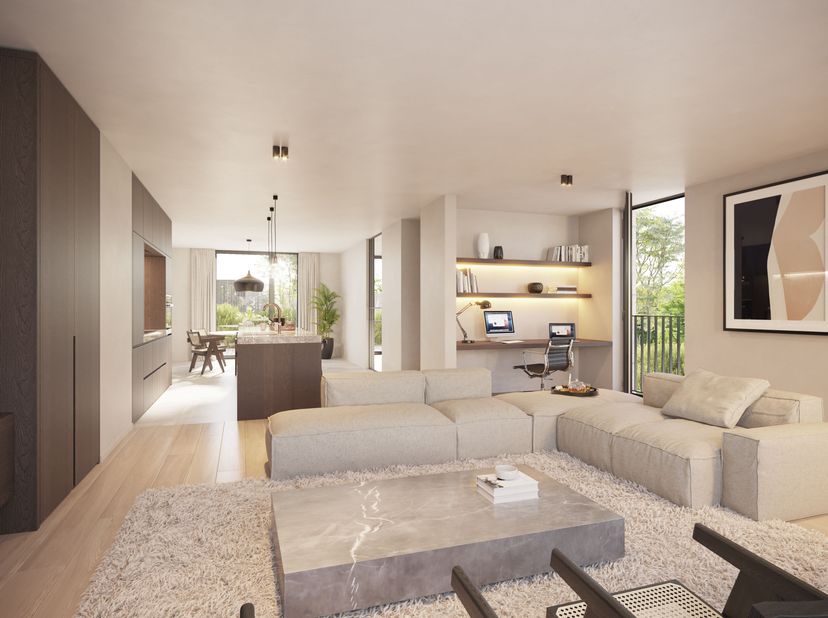 Dit buitengewoon project omvat 10 comfortabele hybride appartementen die beschikken over 2 of 3 slaapkamers. Dankzij de grote glaspartijen en de terra