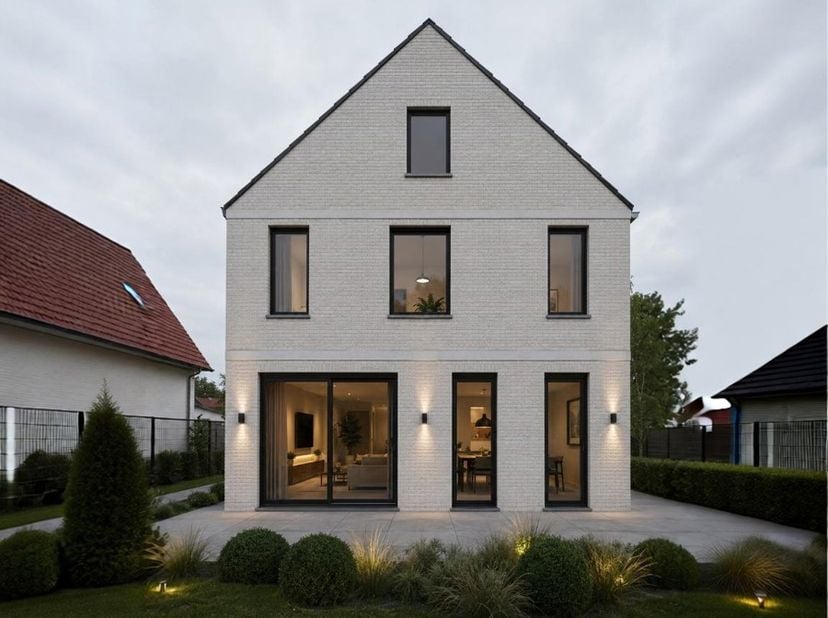 Langs de gegeerde Liersesteenweg in Aarschot verrijst deze stijlvolle open nieuwbouwwoning (reeds in opbouw). Een unieke kans voor wie kwalitatief en