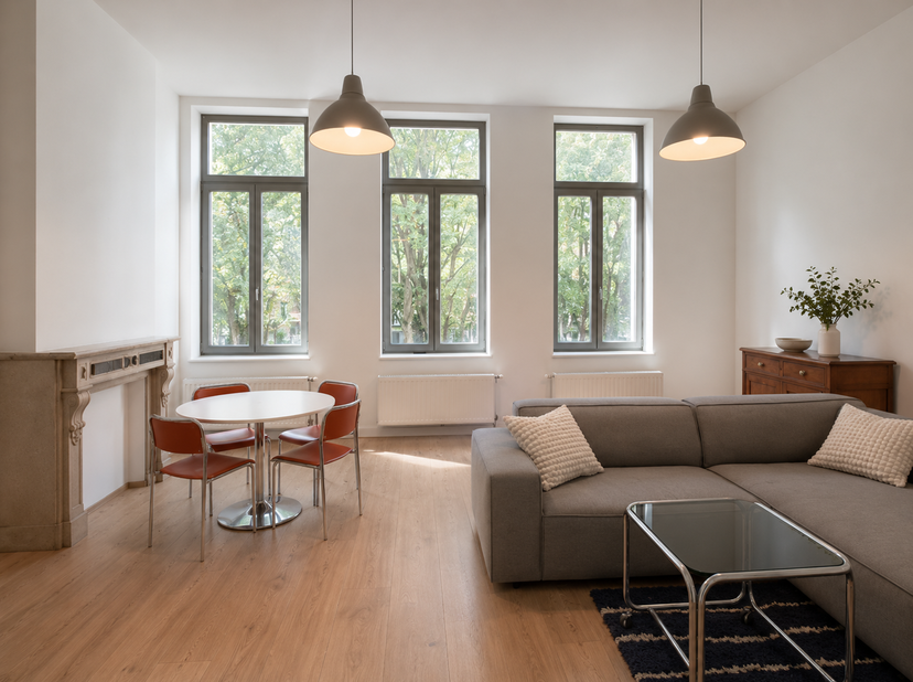 In een charmante herenwoning in het hartje van Antwerpen bevindt zicht dit gezellige appartement van ca 74 m². Gelegen in de rustige Zirkstraat, op wa