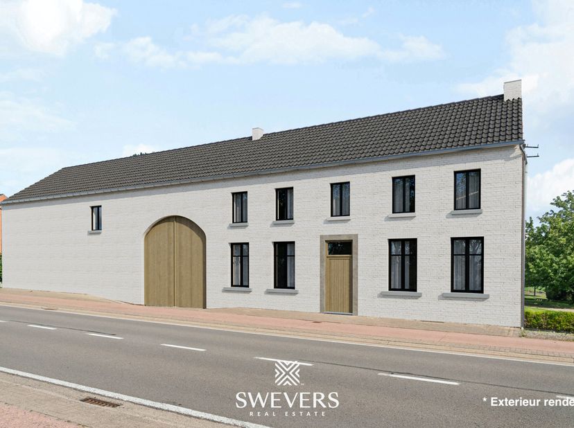 Voor meer info en foto’s, surf naar www.swevers.be – Deze uitzonderlijk ruime hoeve op een perceel van 47a 74ca biedt een unieke kans voor wie op zoek