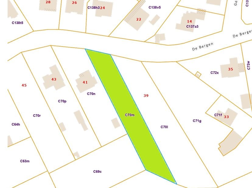 Terrain à vendre à De Bergen .,
                    2820 Bonheiden