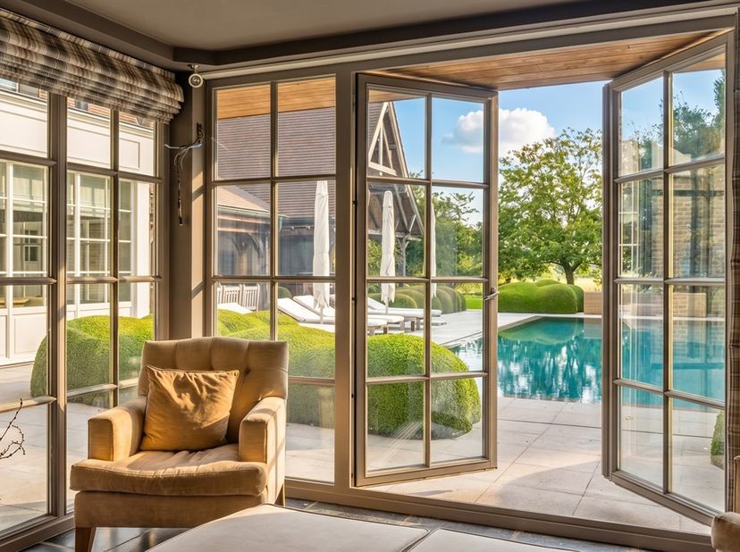 Verscholen in een prachtig aangelegd domein van 2.413 m², geïnspireerd door de kracht en elegantie van het Bourgondisch kruis, wacht een uitzonderlijk