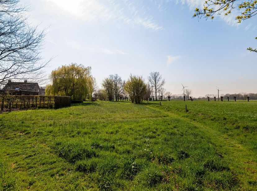 Bouwgrond op perceel van 1502 m²<br />
Ligging<br />
Deze bouwgrond met een breedte van 20m aan de straatzijde op een perceel van 1502m², biedt een gu