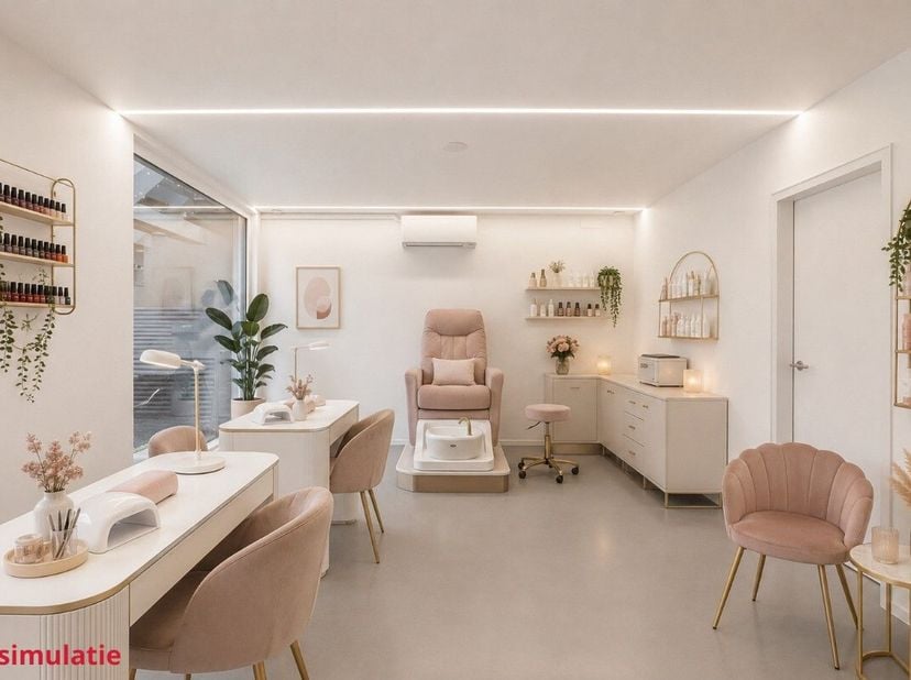 Cet espace commercial de 110 m², prêt à l'emploi, bénéficie d'un emplacement exceptionnel et très visible à Desselgem. Le bâtiment a été entièrement r