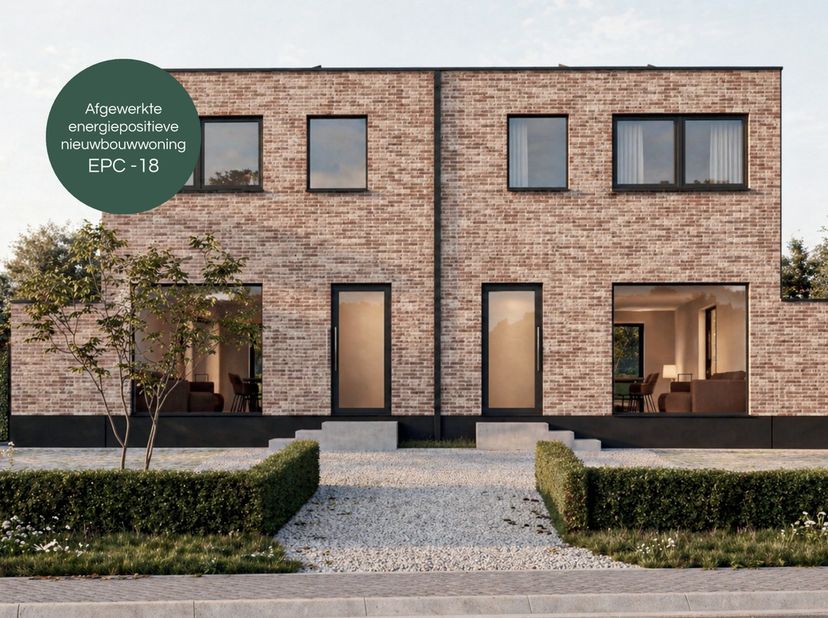 Geniet van hoogstaand wooncomfort aan een verlaagd BTW-tarief van 6% (*indien voldaan aan de voorwaarden).<br />
Laatste halfopen nieuwbouwwoning te k