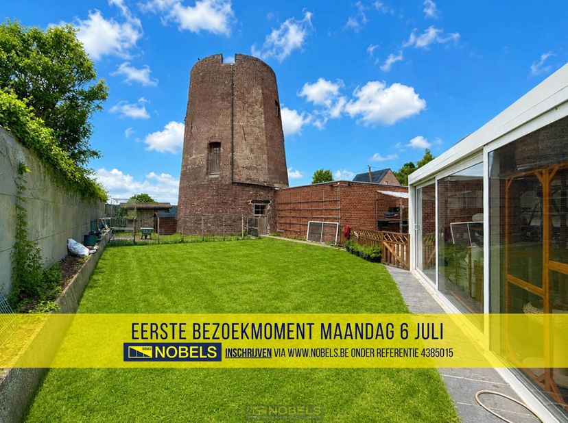 1ste bezoekdag maandag 6 juli! Inschrijven kan via www.nobels.be onder referentienummer 4385015.<br />
<br />
TE RENOVEREN ALLEENSTAANDE WONING van he