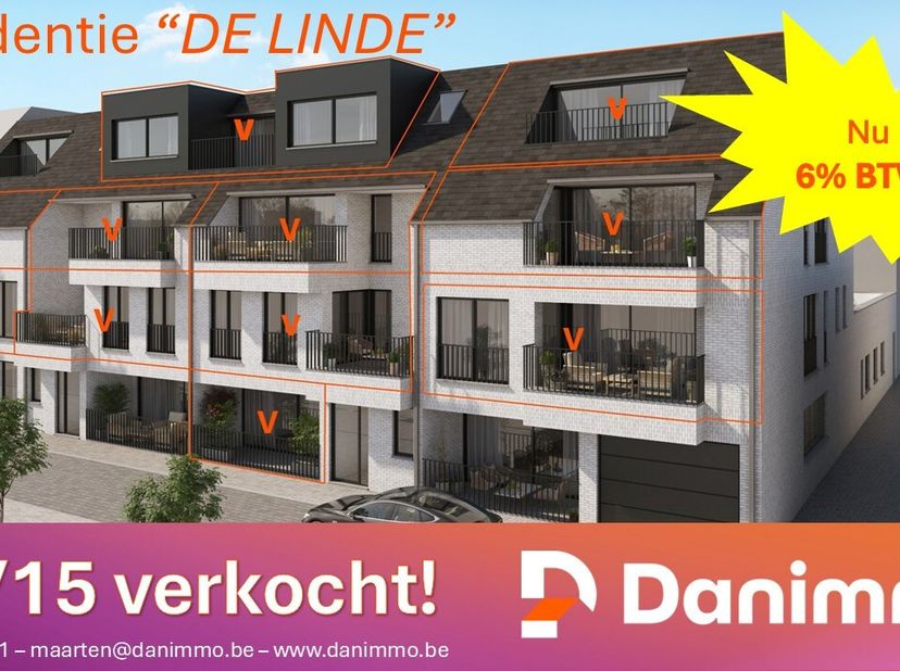 Afwerking voorjaar 2027!<br />
Strak en uniek nieuwbouwproject in het centrum van Ertvelde op de gegeerde Lindenlaan. Project bestaande uit 15 nieuwbo