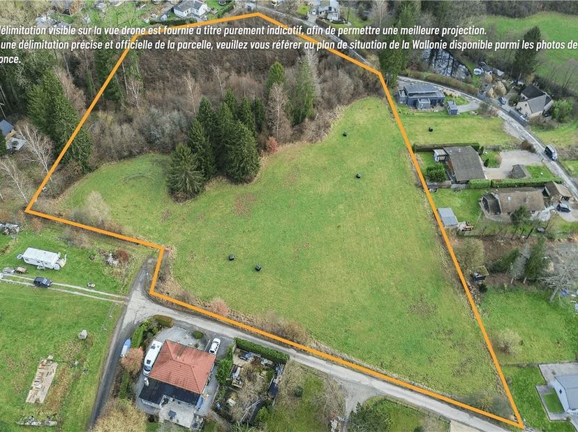 Dit uitgestrekte terrein van 1,8 hectare ligt in Cerfontaine, vlakbij Philippeville, in een groene en bijzonder rustige omgeving. Gelegen in het hart