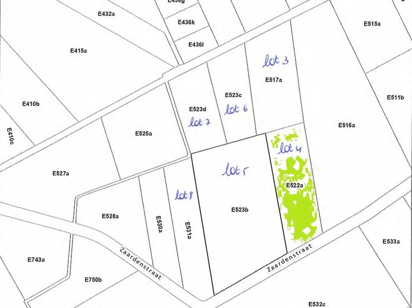 Terrain à vendre à Zaardenstraat,
                    2460 Kasterlee