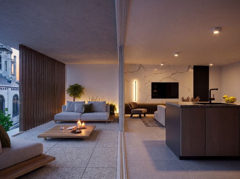 Royale, midden op de Grote Markt van Sint-Niklaas: hier woon je waar het bruist, en toch in je eigen rust. Lichtrijke appartementen, ruime zuidgericht