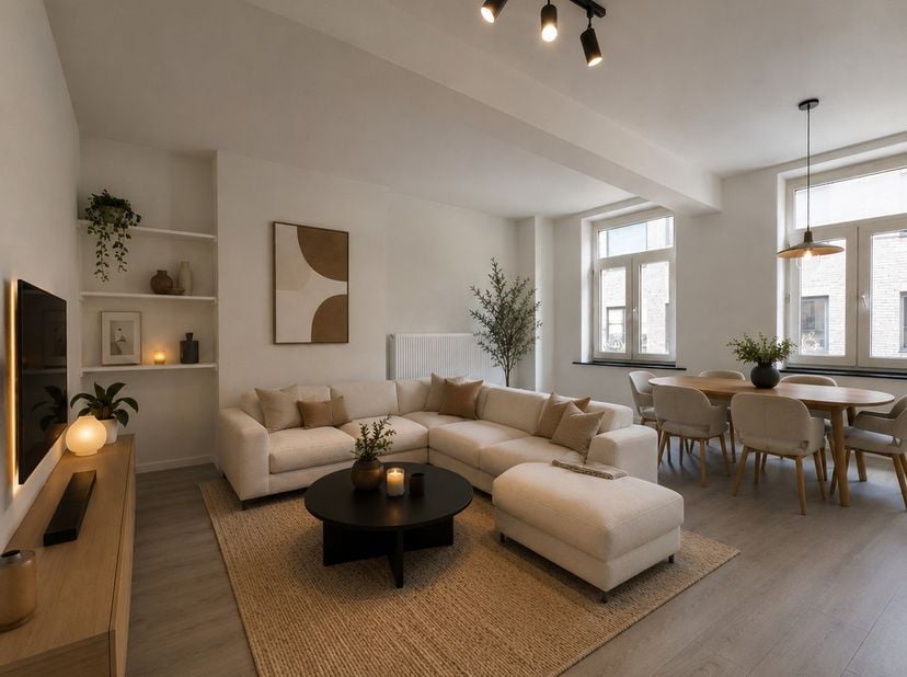 Dit duplex-appartement is gelegen vlakbij Centrum Kortrijk, diverse winkels, openbaar vervoer, …. en heeft een vlotte verbinding naar autosnelwegen.<b