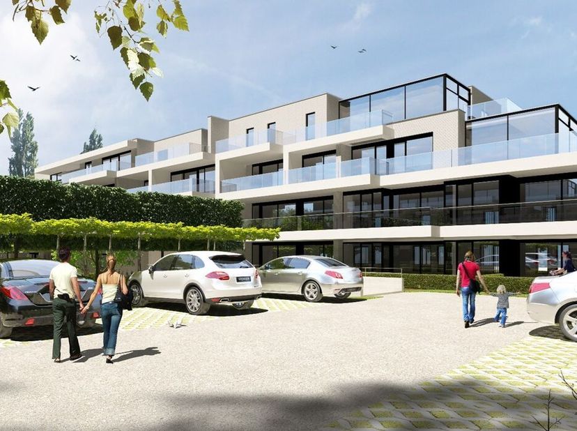 Dit appartement op de derde verdieping biedt 105,20m² bewoonbare oppervlakte en een terras van 56,41m². Daarnaast kan er nog een garage of standplaats