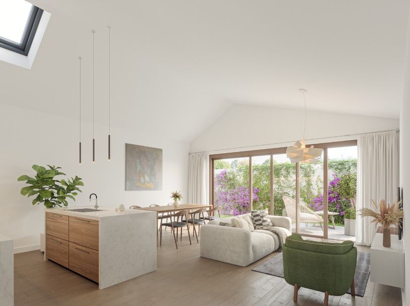 Residentie Fonteyn is een kleinschalig nieuwbouwproject met 5 appartementen en 4 starterswoningen. Het project is voorzien van ondergrondse staanplaat