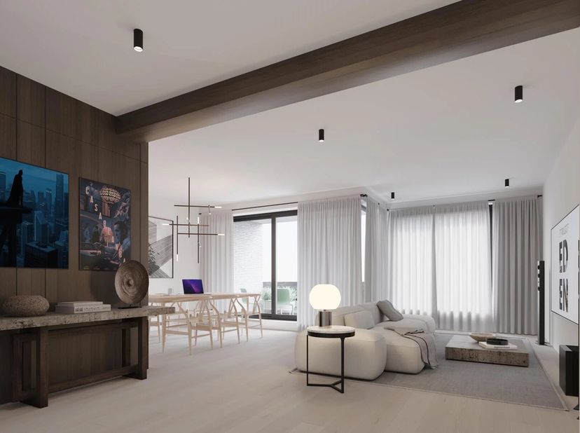 In het project Les PAPILLONS D'EDEN, gelegen in het hart van de wijk Georges Henri, stelt Junot-Victoire dit 3 SLPK appartement + bureau (vrij beroep)