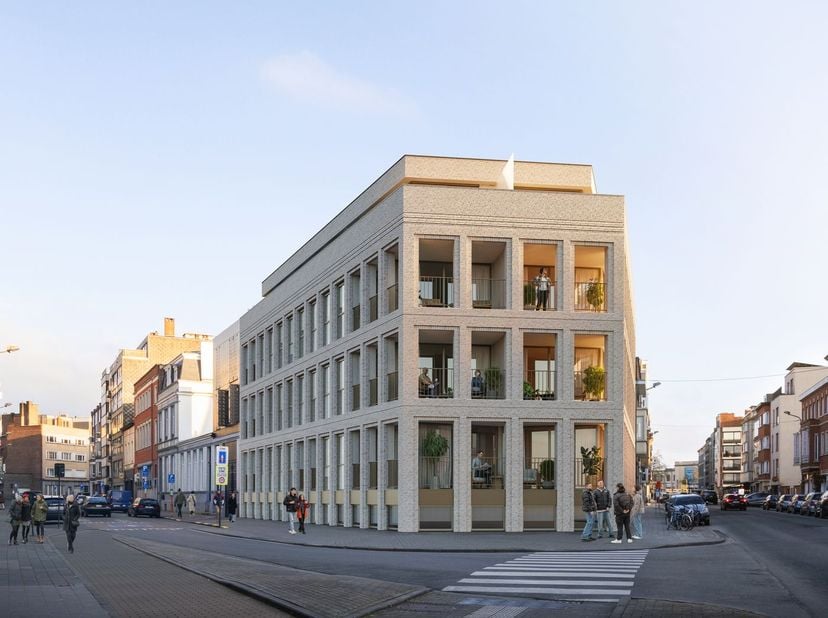 2 slaapkamer duplex appartement (00.02) voor een prijs van €399.000.<br />
<br />
Op een unieke locatie in Kortrijk, op wandelafstand van het station,