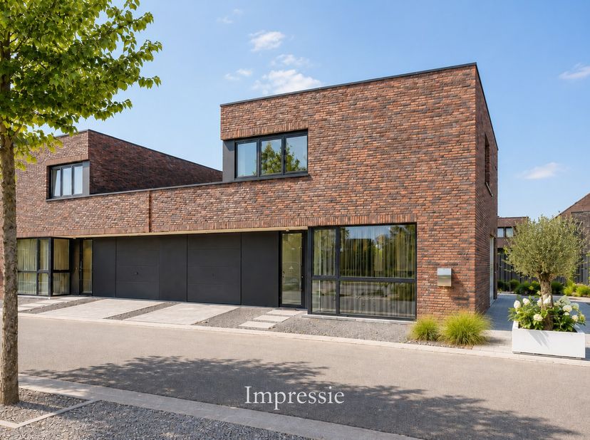 Deze duurzame gezinswonng werd opgetrokken in een strakke architectuur en combineert comfort, stijl en duurzaamheid. <br />
Met een energielabel A en