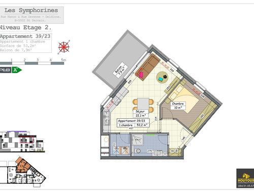                                         Appartement te koop in Saint-Servais, € 254.000
