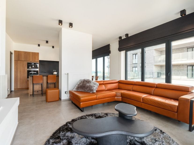 Modern appartement in Oostende met open zicht, een royaal terras van 95 m² en hoogwaardige afwerking. Dit recente appartement uit 2020 combineert hede