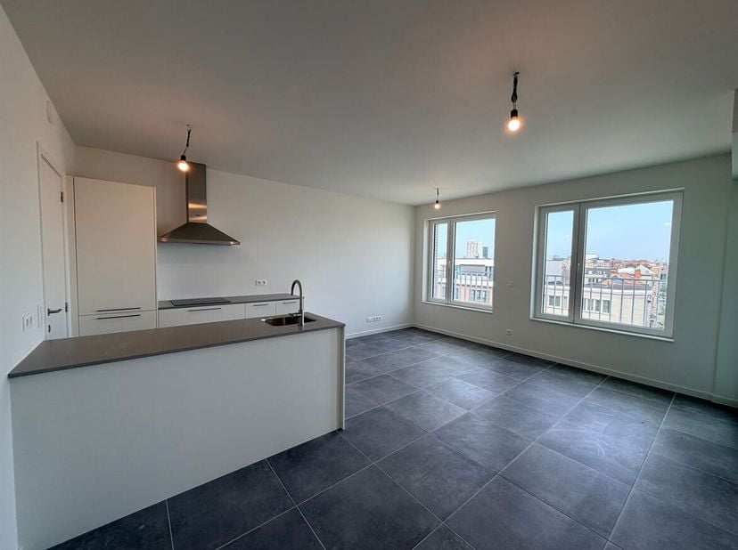 Ligging: Zeer gunstig gelegen appartement aan de Slachthuislaan in Antwerpen, in een levendige en opkomende buurt. De locatie biedt een vlotte verbind
