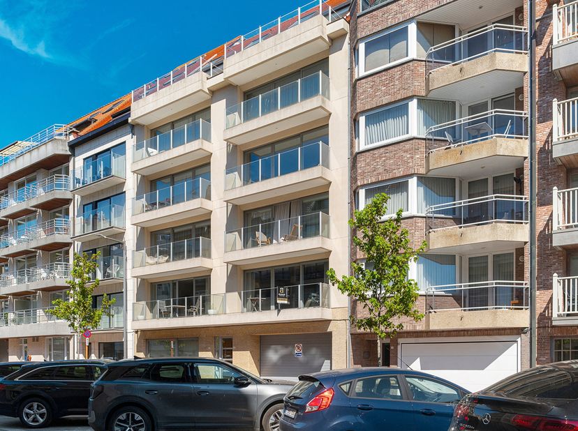 Dit lichtrijke appartement geniet van een aangename ligging op wandelafstand van het Albertstrand en het Rubensplein, met aan de voorzijde een zuidwes