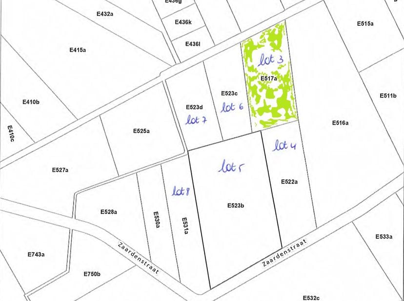 Terrain à vendre à Zaardenstraat,
                    2460 Kasterlee