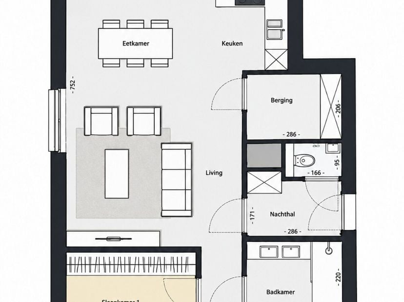 Appartement à vendre à Koninksemstraat 33 boîte 0103,
                    3700 Tongeren