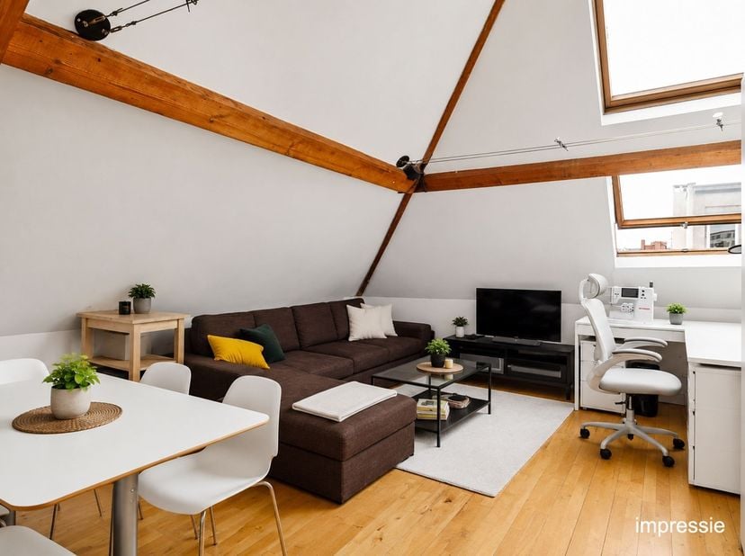 Appartement 1 chambre avec terrasse, prêt à emménager, dans un emplacement de choix à Anvers<br />
 <br />
Emplacement<br />
Cet appartement bénéfici