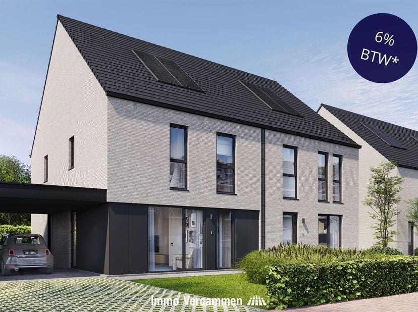 Dans le projet Pirouet, vous vivez dans un espace spacieux, lumineux et tourné vers l'avenir. Les six maisons familiales jumelées sont conçues pour ce