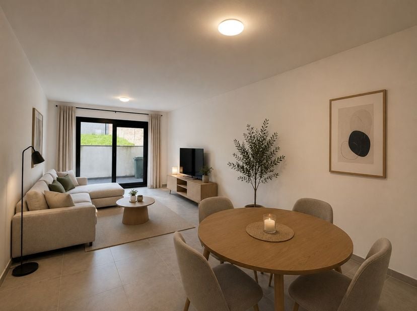 TE KOOP – RONSE.  Op zoek naar een hedendaags appartement in het hart van Ronse waar wooncomfort en een centrale ligging hand in hand gaan? Dan is dit