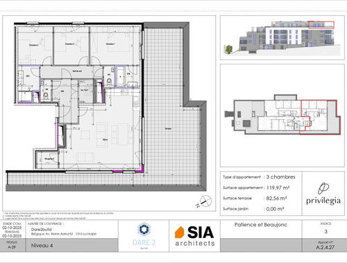                                         Penthouse te koop in Glain, € 429.013
