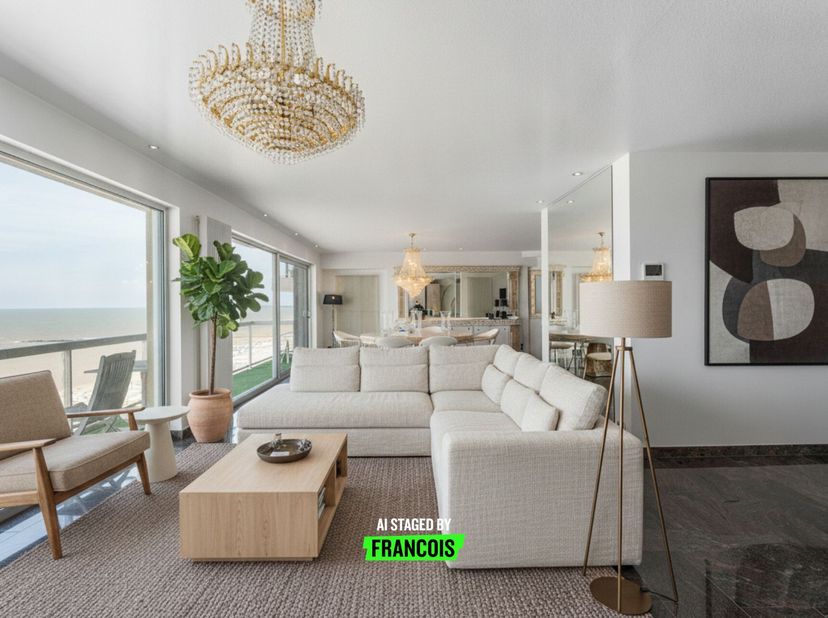 Dit uitzonderlijke appartement geniet van een topligging op de Zeedijk van Blankenberge en verwelkomt u met een ongeëvenaard frontaal zeezicht. Dankzi
