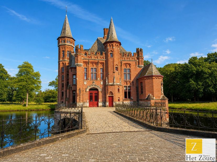 À seulement quelques minutes du centre historique de Bruges se trouve l’impressionnant Kasteel Ten Berghe, un domaine d’exception niché dans un enviro