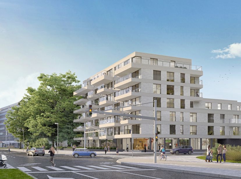 WOLUWE-SAINT-LAMBERT - Tussen het Sint-Lambrechtsplein en het Maloupark, prachtig nieuw luxueus APPARTEMENT van 116,70 m² (2 slpk/1badk/1douche) met t