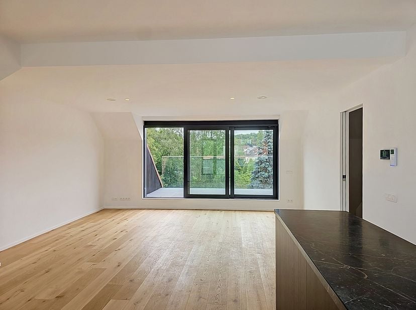 Op slechts een steenworp afstand van het natuurreservaat Kinsendael en het Papenkasteelpark ligt deze gloednieuwe duplexwoning van circa 141 m², verde